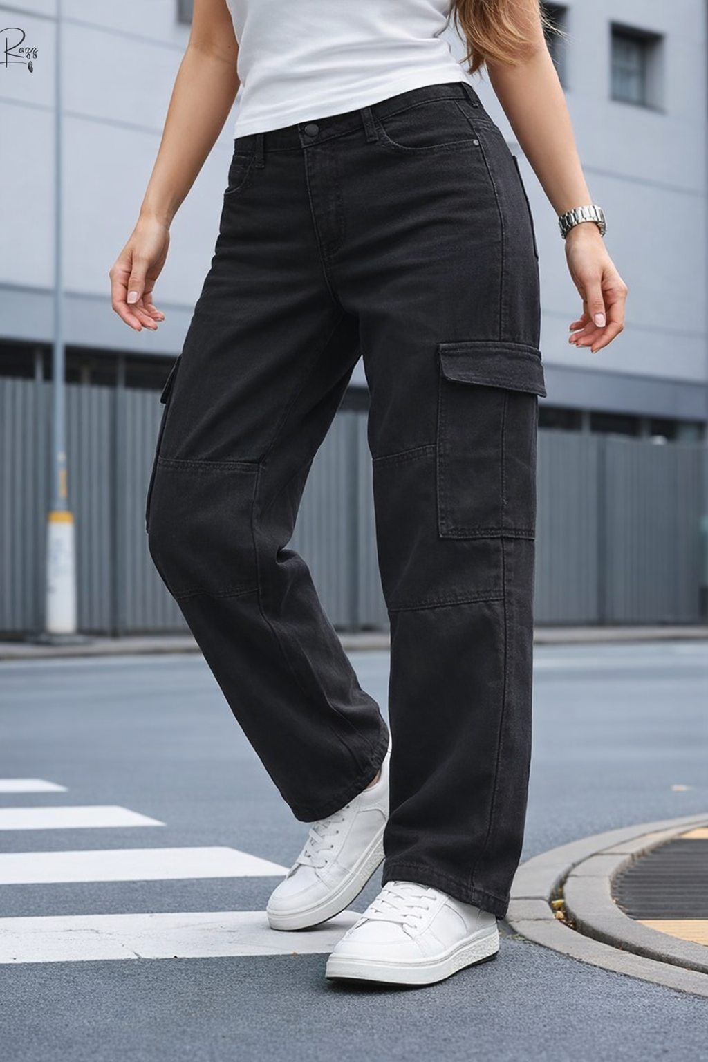 Women’s Street Style Cargo Denim Jeans